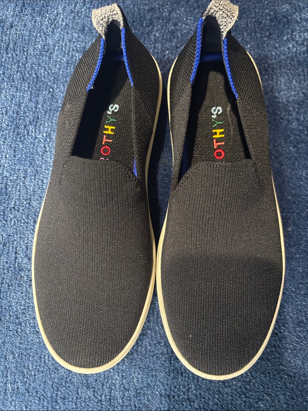 Rothy's kids Black Slip-On Knit Shoe